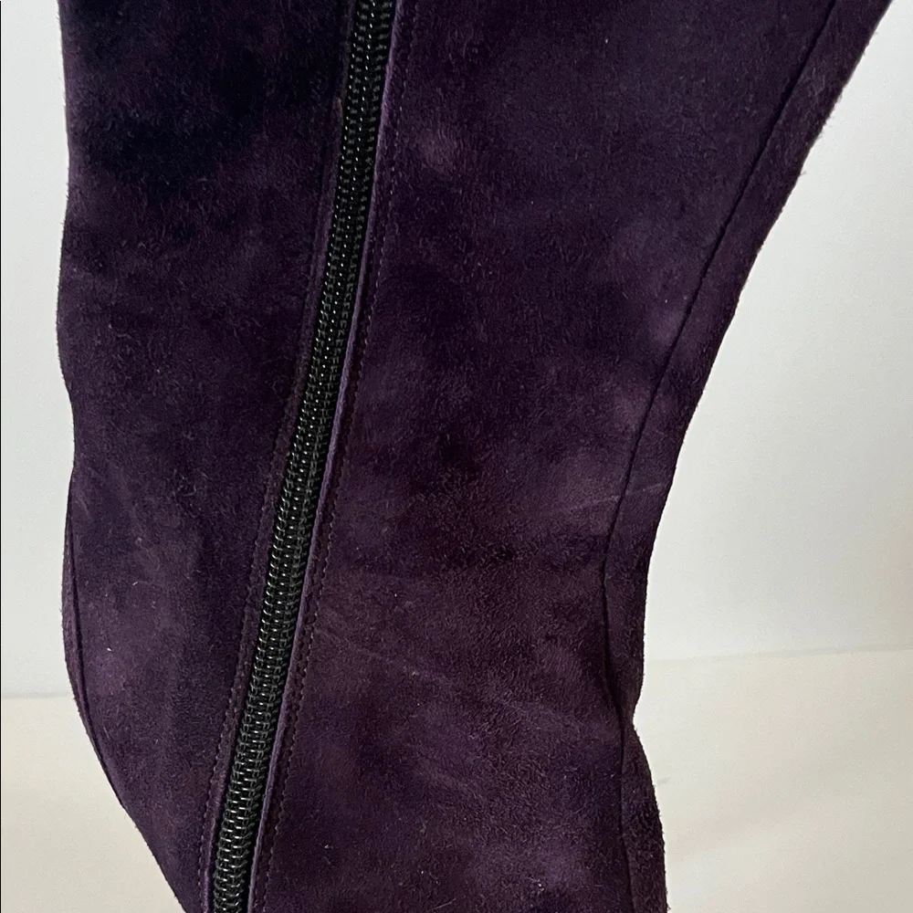 Vero Cuoio Dark Purple Heeled Boots - Picture 10 of 10